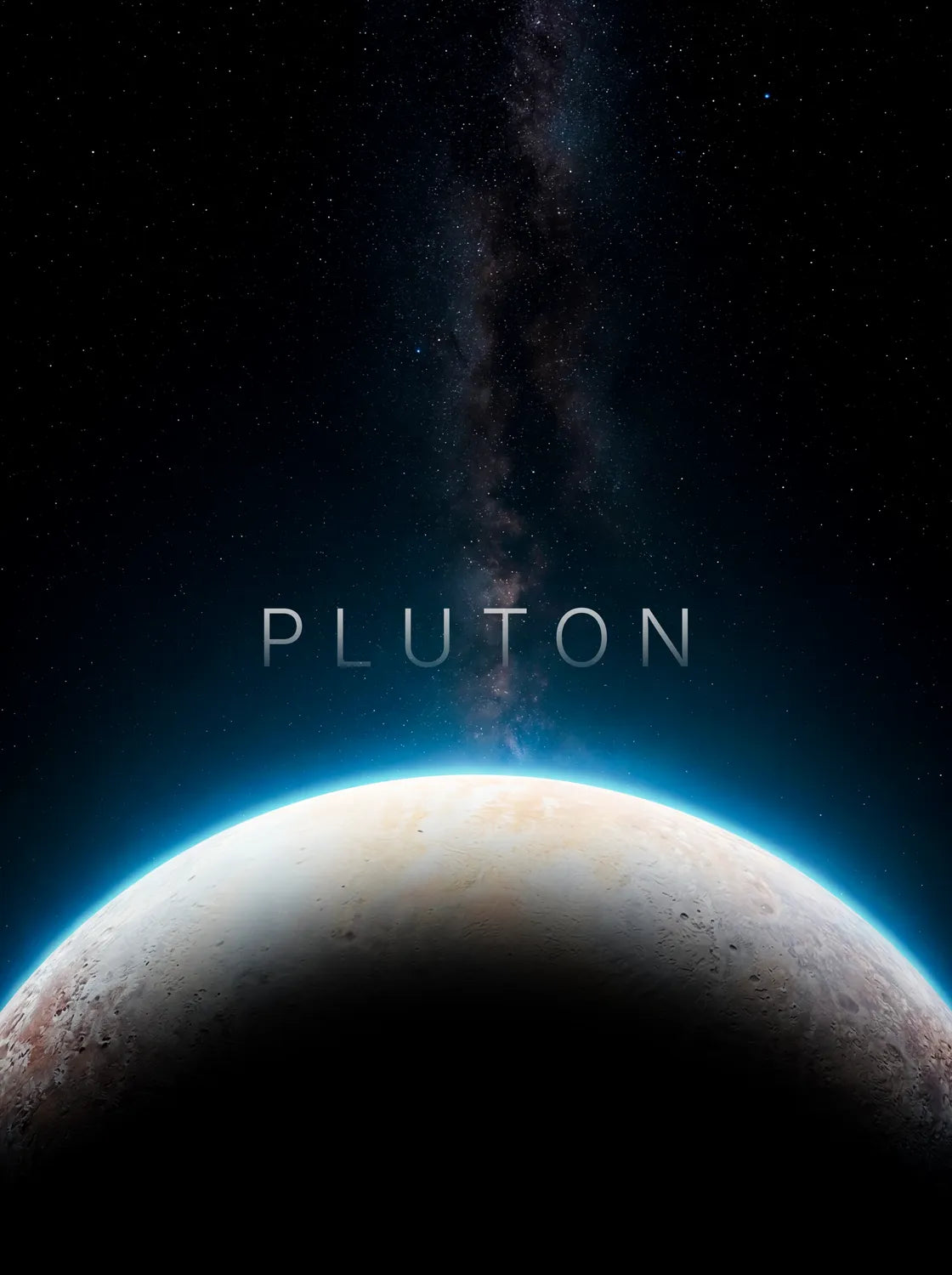 Tableau Pluton Horizon | en Métal Format A3