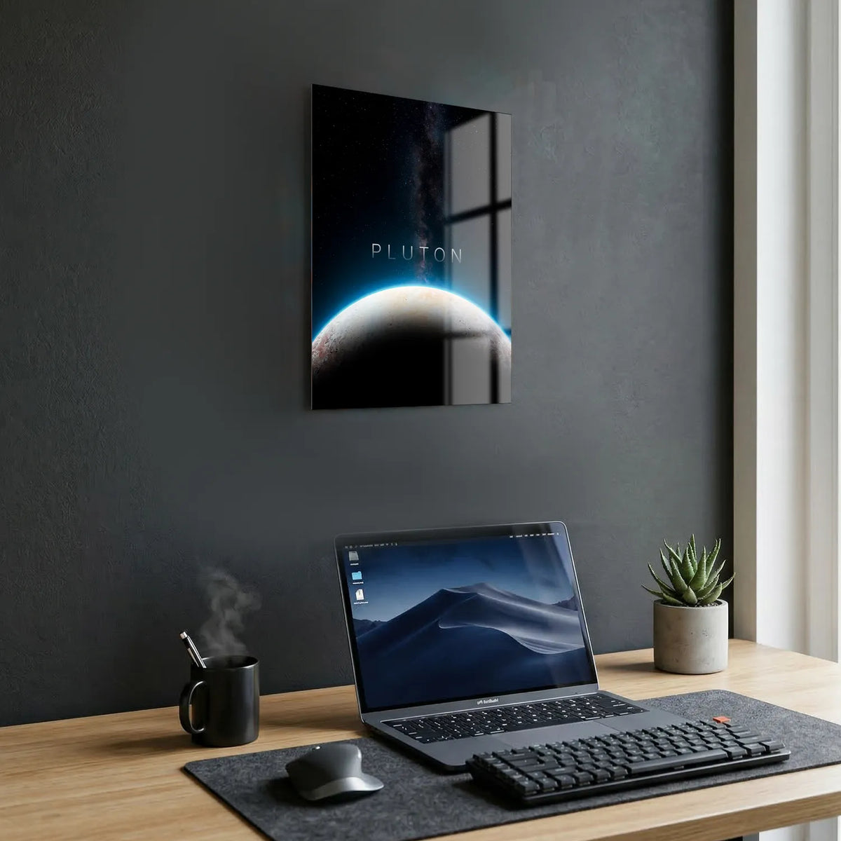 Tableau Pluton Horizon | en Métal Format A3