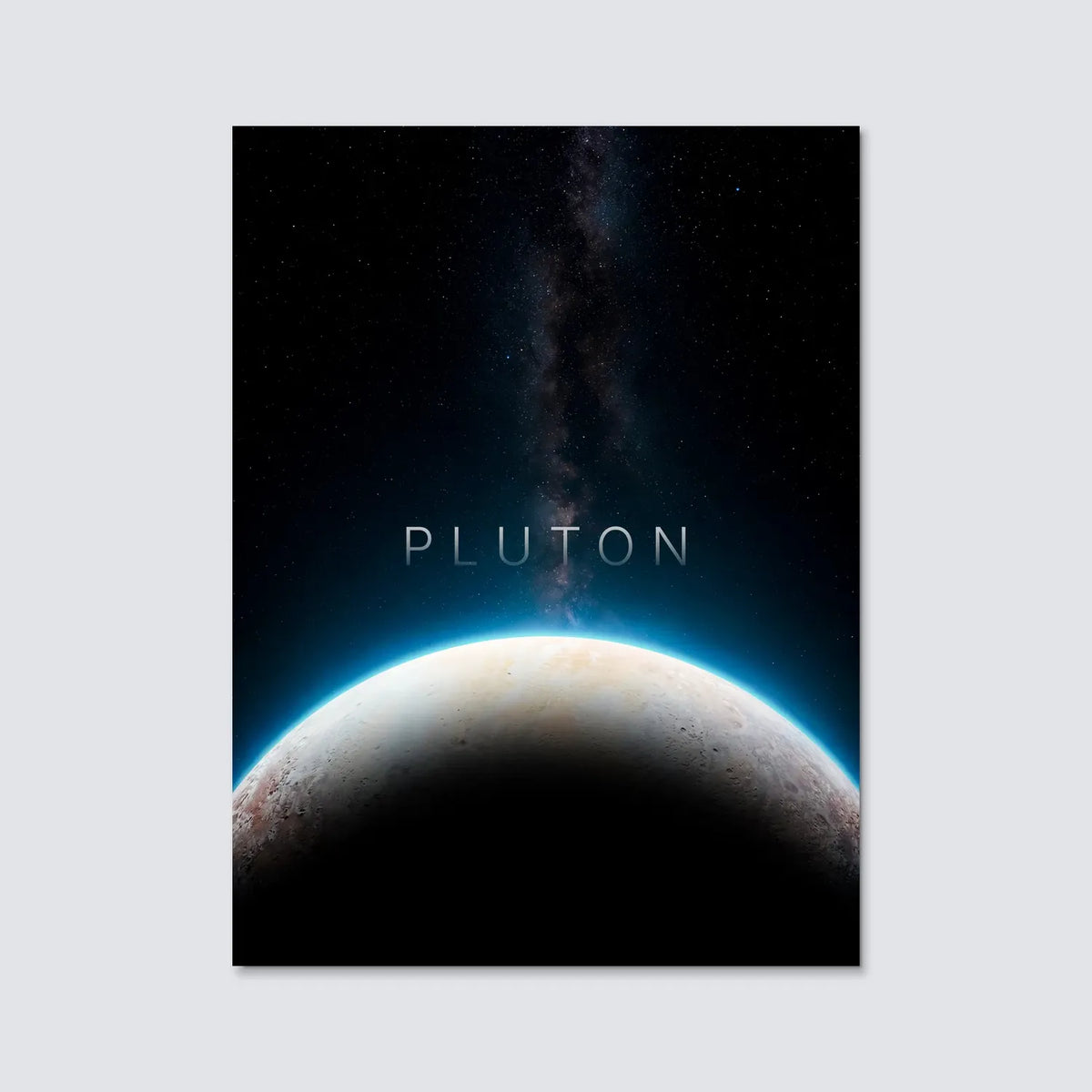 Tableau Pluton Horizon | en Métal Format A3