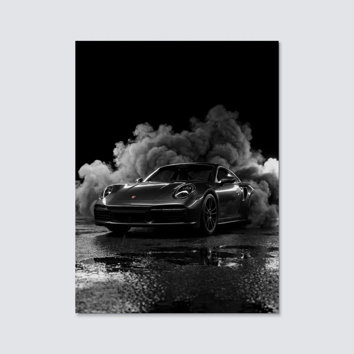 Tableau Porsche 911 Turbo S — Néon | en Métal Format A3