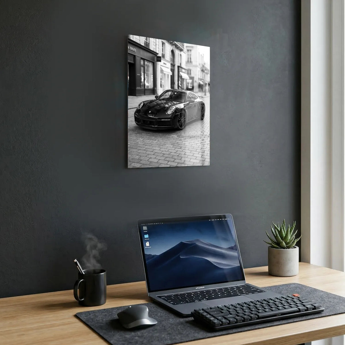 Tableau Porsche 911 Turbo S — Haussmannien | en Métal Format A3