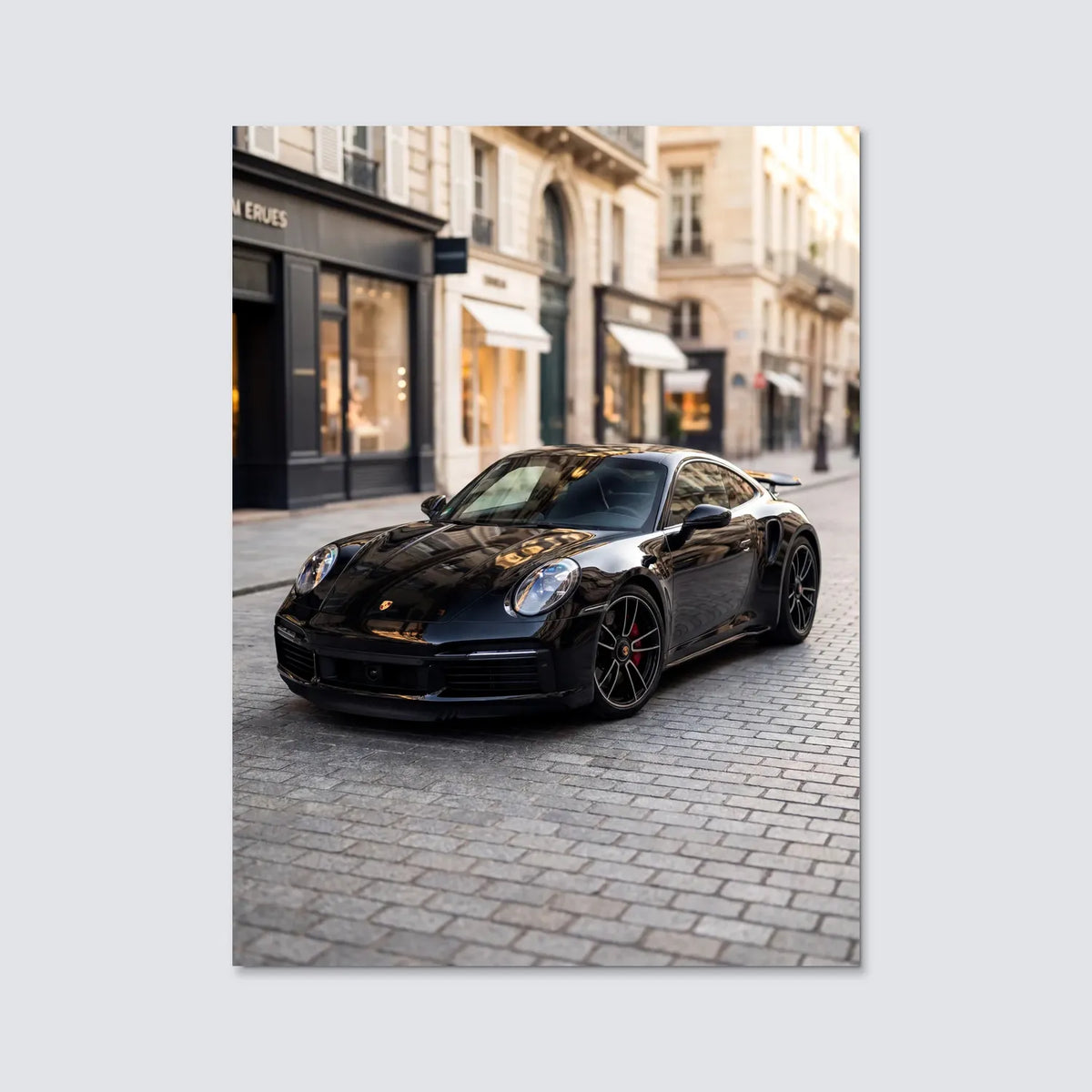 Tableau Porsche 911 Turbo S — Haussmannien | en Métal Format A3