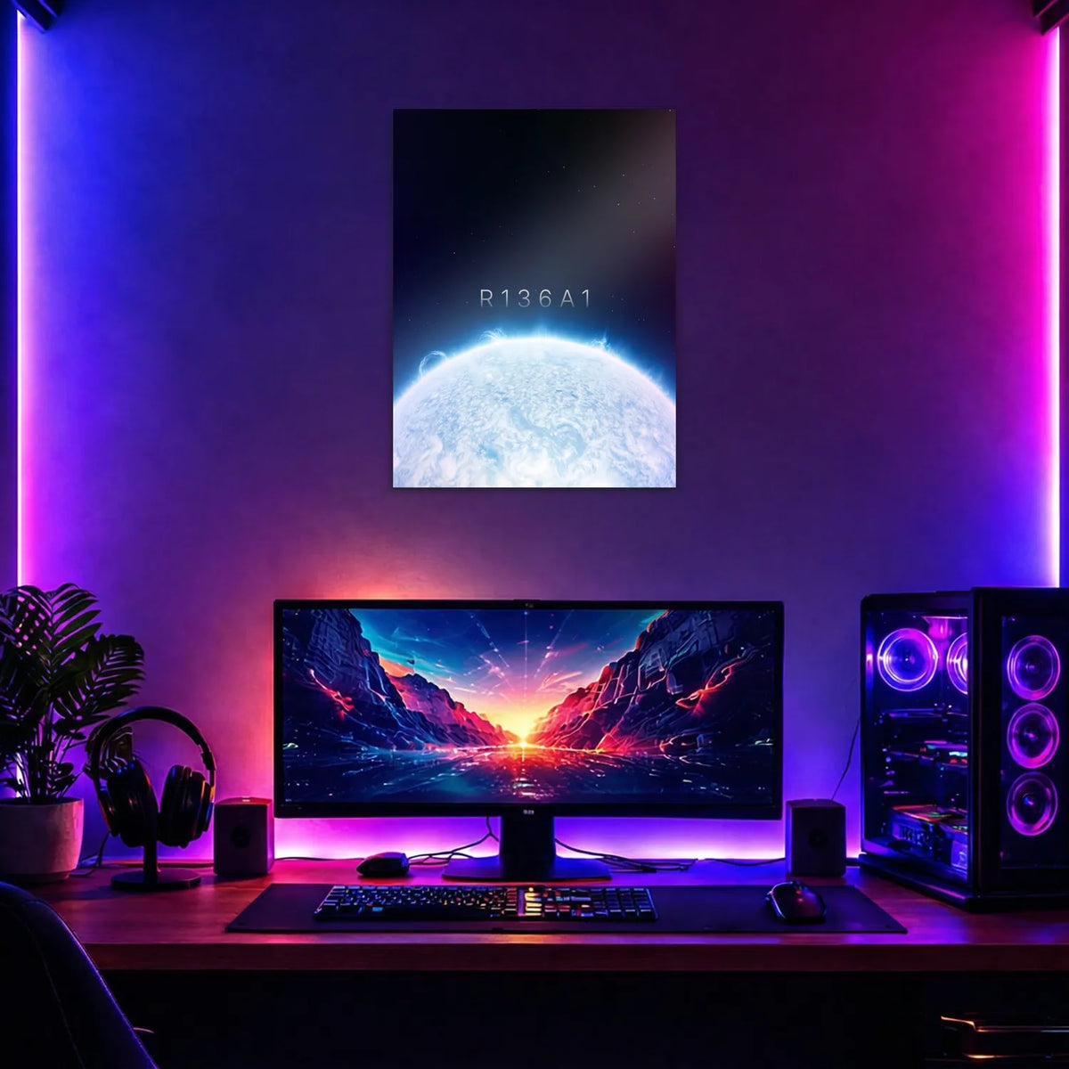 Tableau R136a1 Horizon | en Métal Format A3