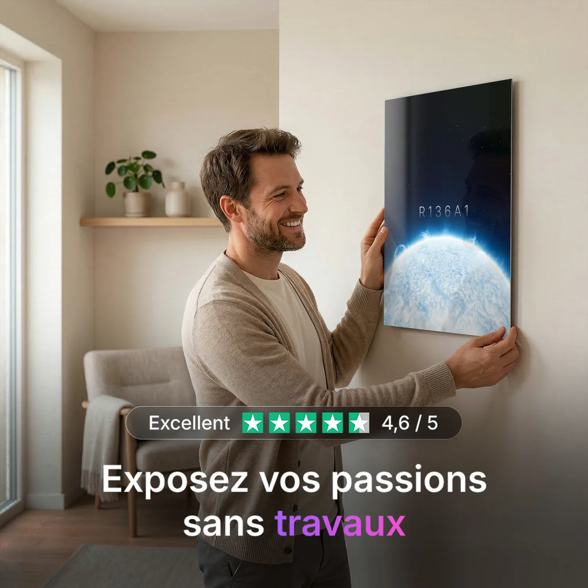 Tableau R136a1 Horizon | en Métal Format A3