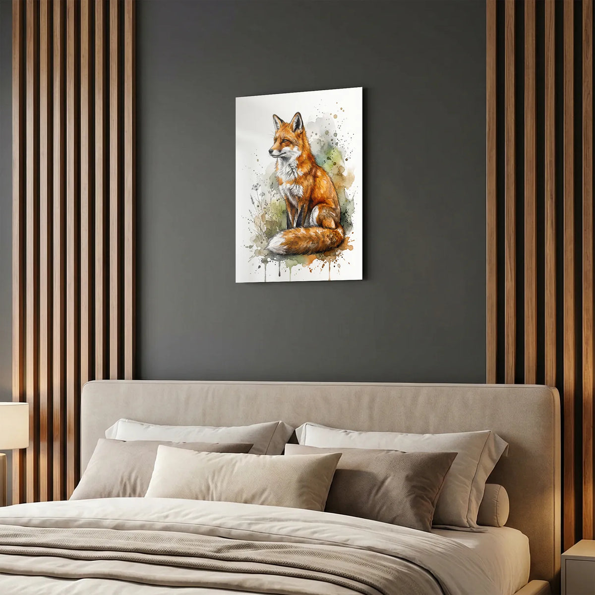 Tableau Renard Artistique | en Métal Format A3