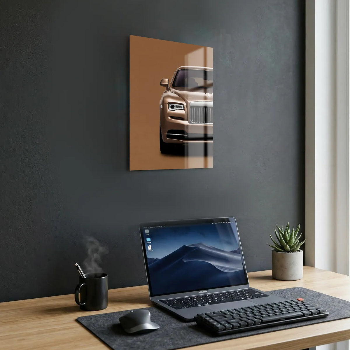 Tableau Rolls-Royce Wraith — Signature | en Métal Format A3