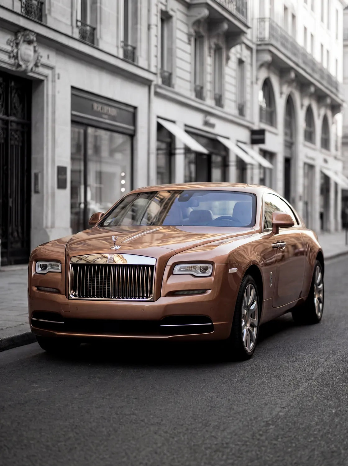 Tableau Rolls-Royce Wraith — Haussmannien | en Métal Format A3