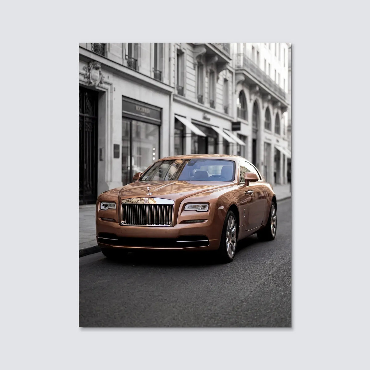 Tableau Rolls-Royce Wraith — Haussmannien | en Métal Format A3