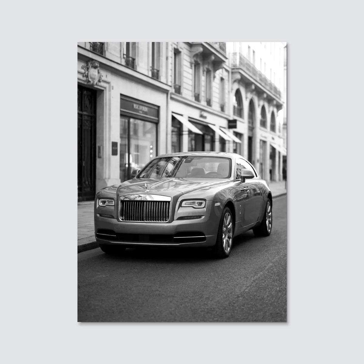 Tableau Rolls-Royce Wraith — Haussmannien | en Métal Format A3