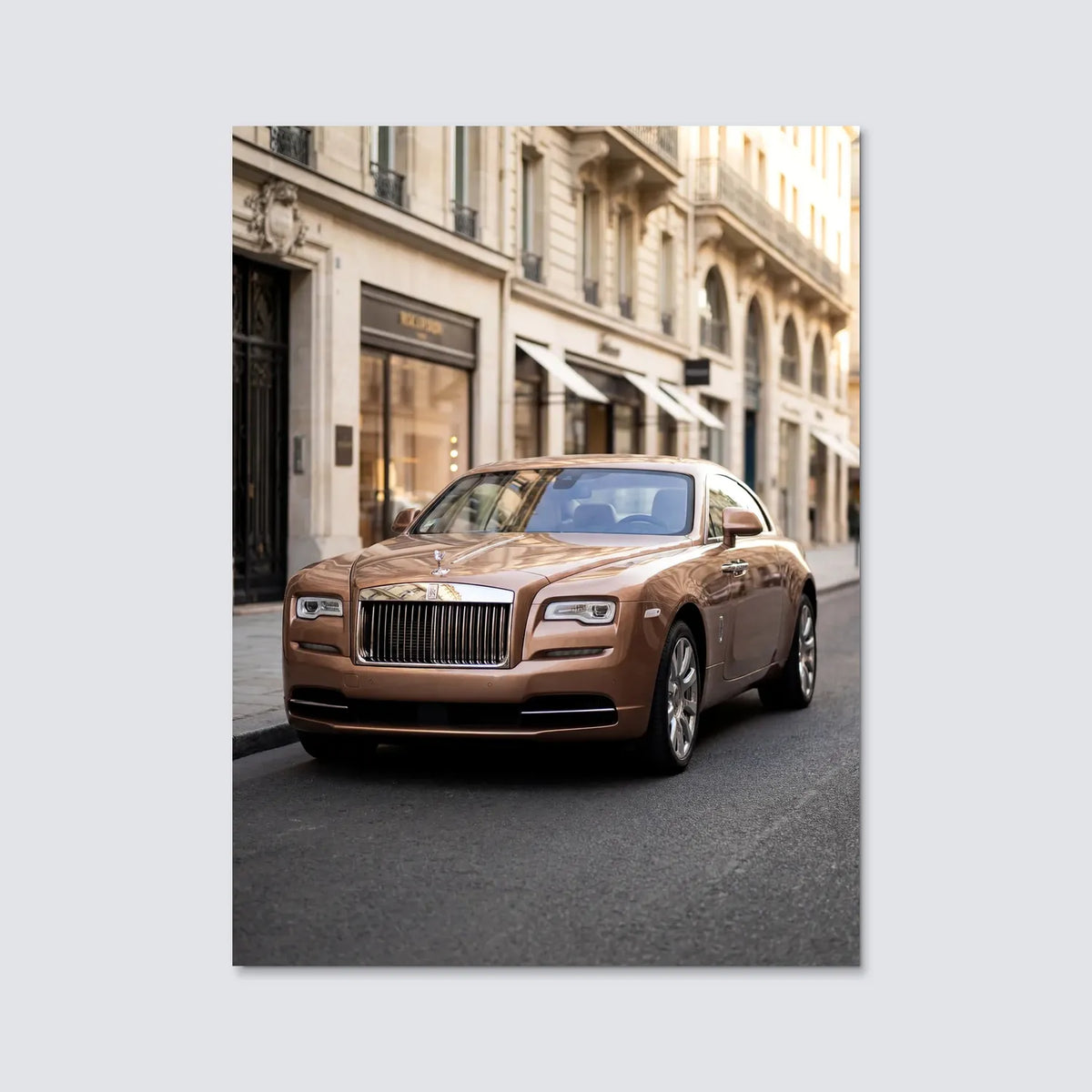Tableau Rolls-Royce Wraith — Haussmannien | en Métal Format A3