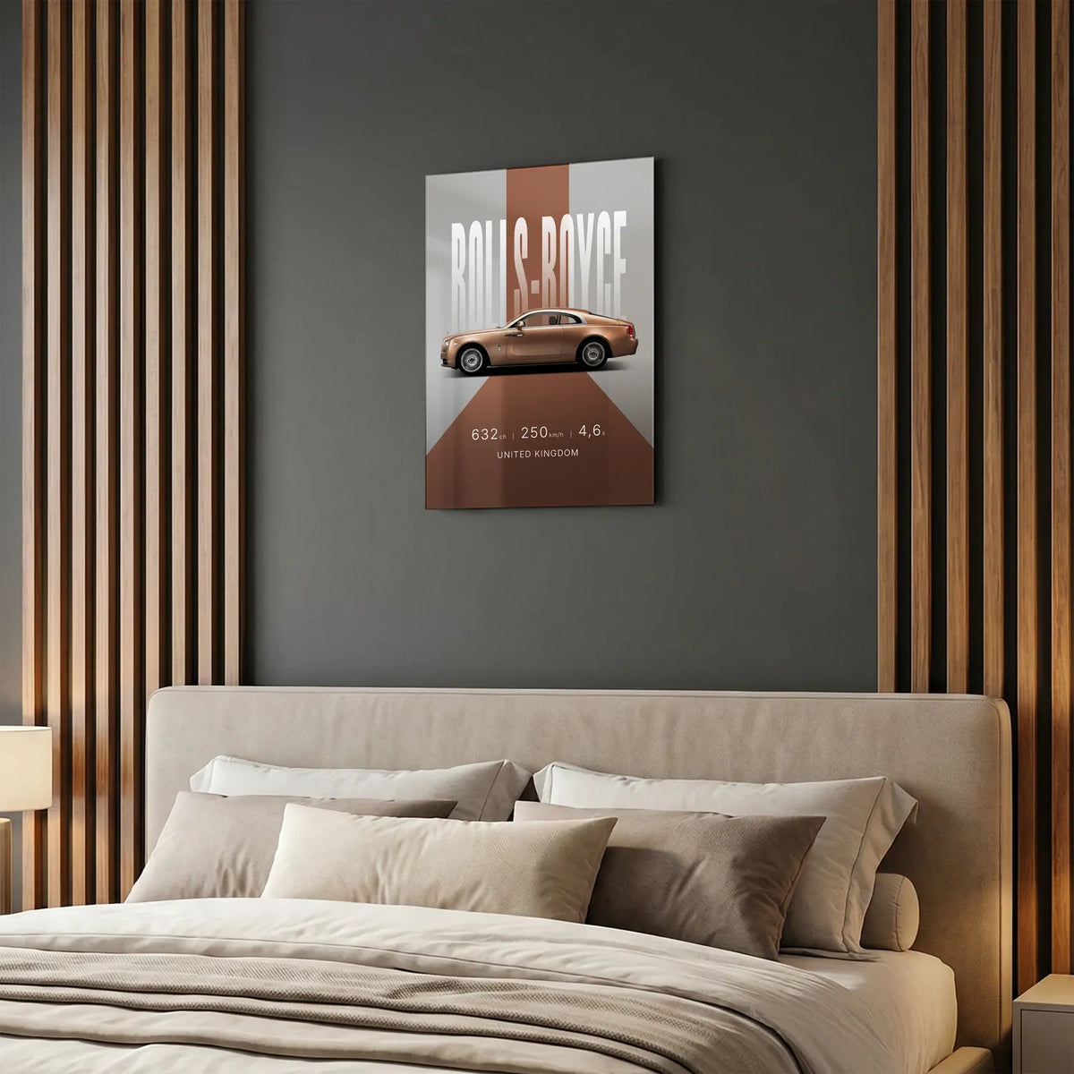 Tableau Rolls-Royce Wraith — Studio | en Métal Format A3