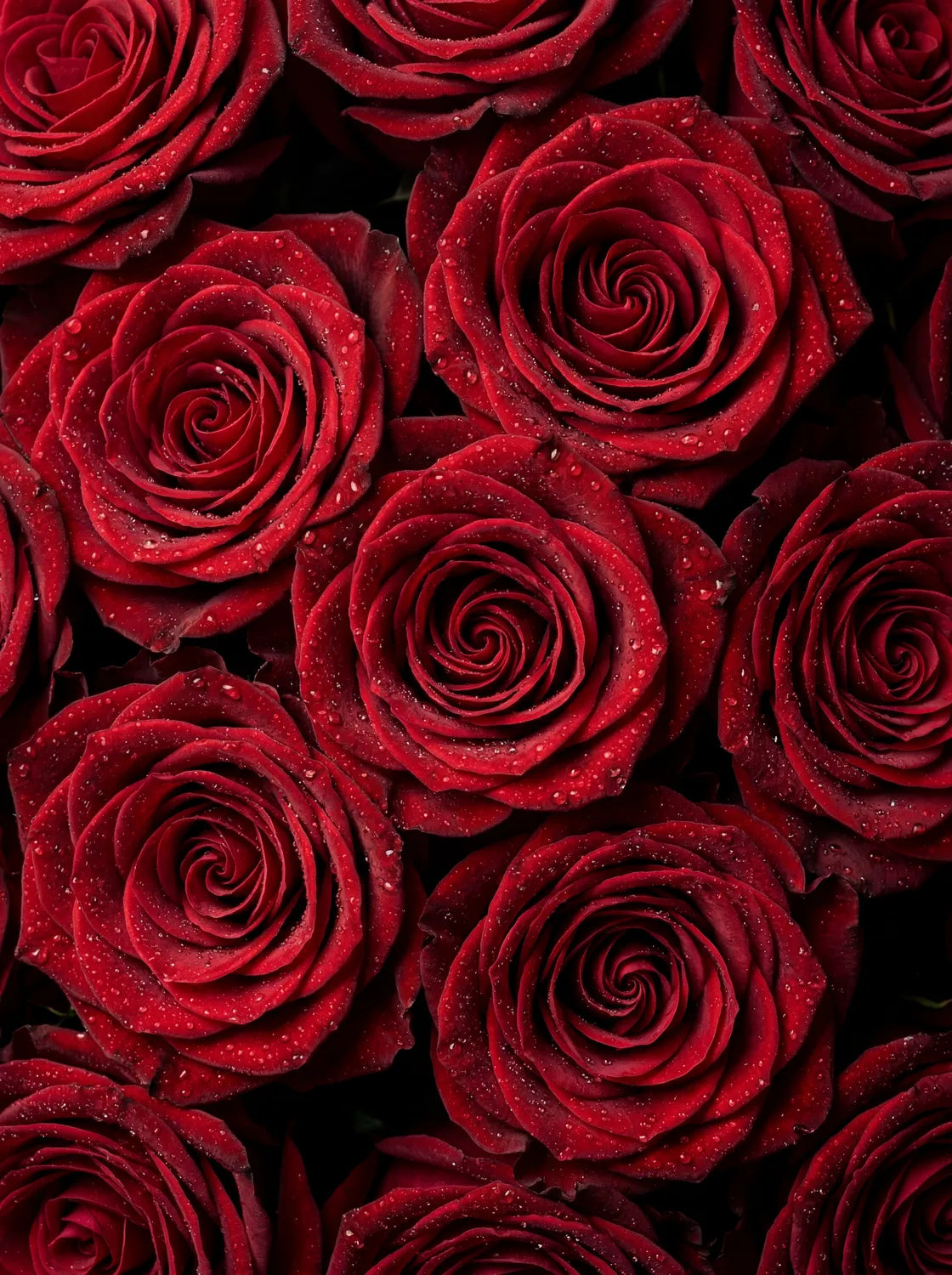 Tableau Roses rouges | en Métal Format A3