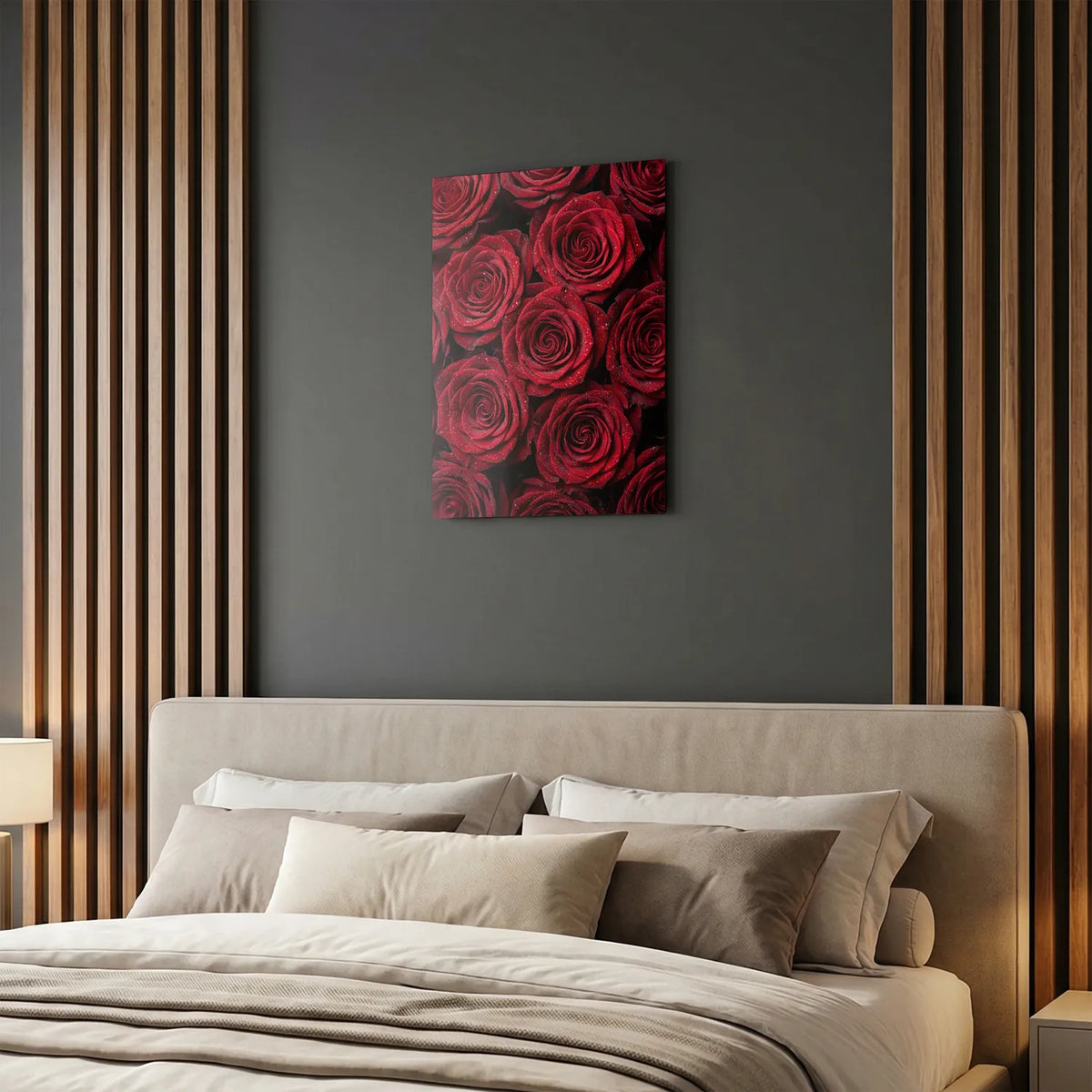 Tableau Roses rouges | en Métal Format A3