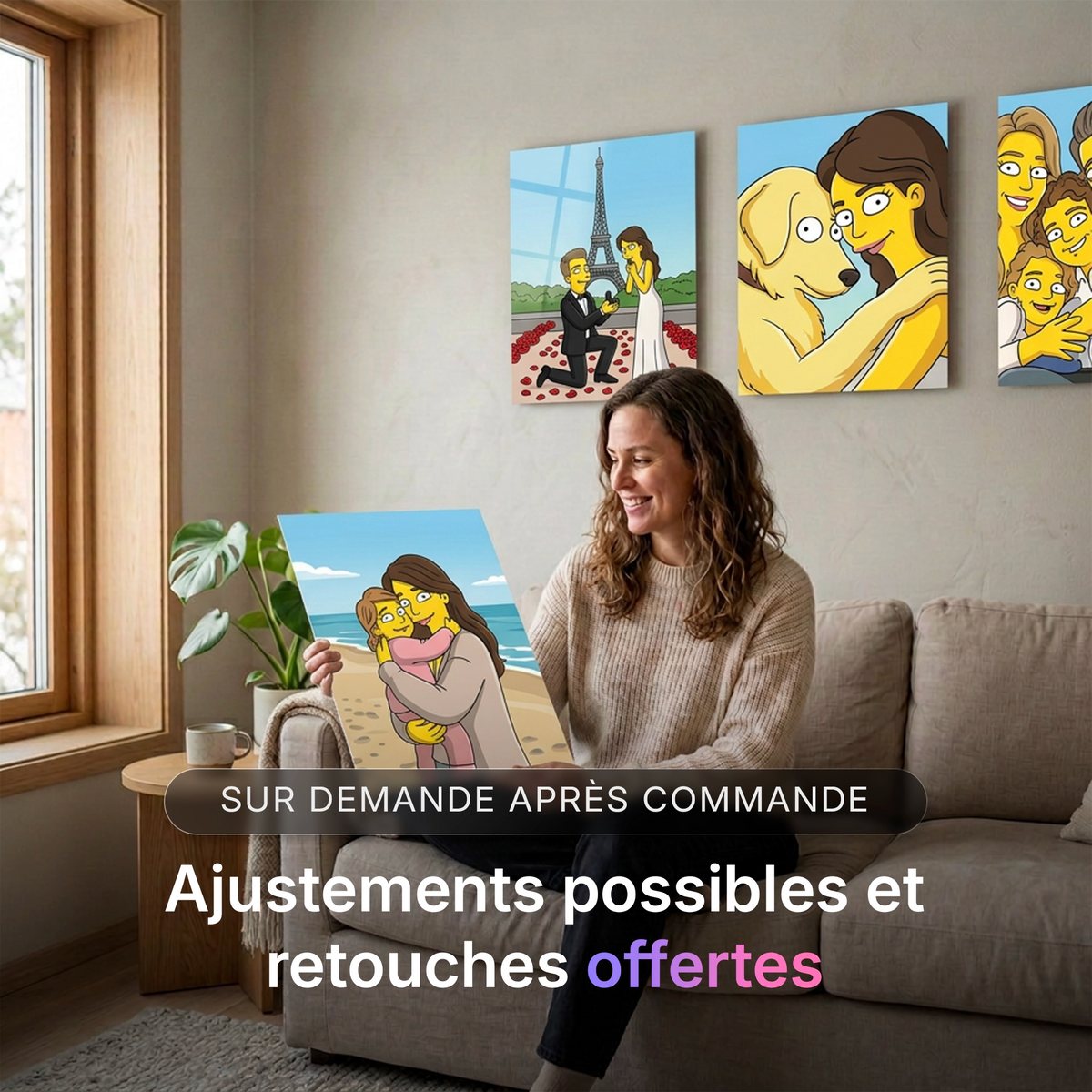 Tableau photo stylisé - Cartoon | en Métal Format A3