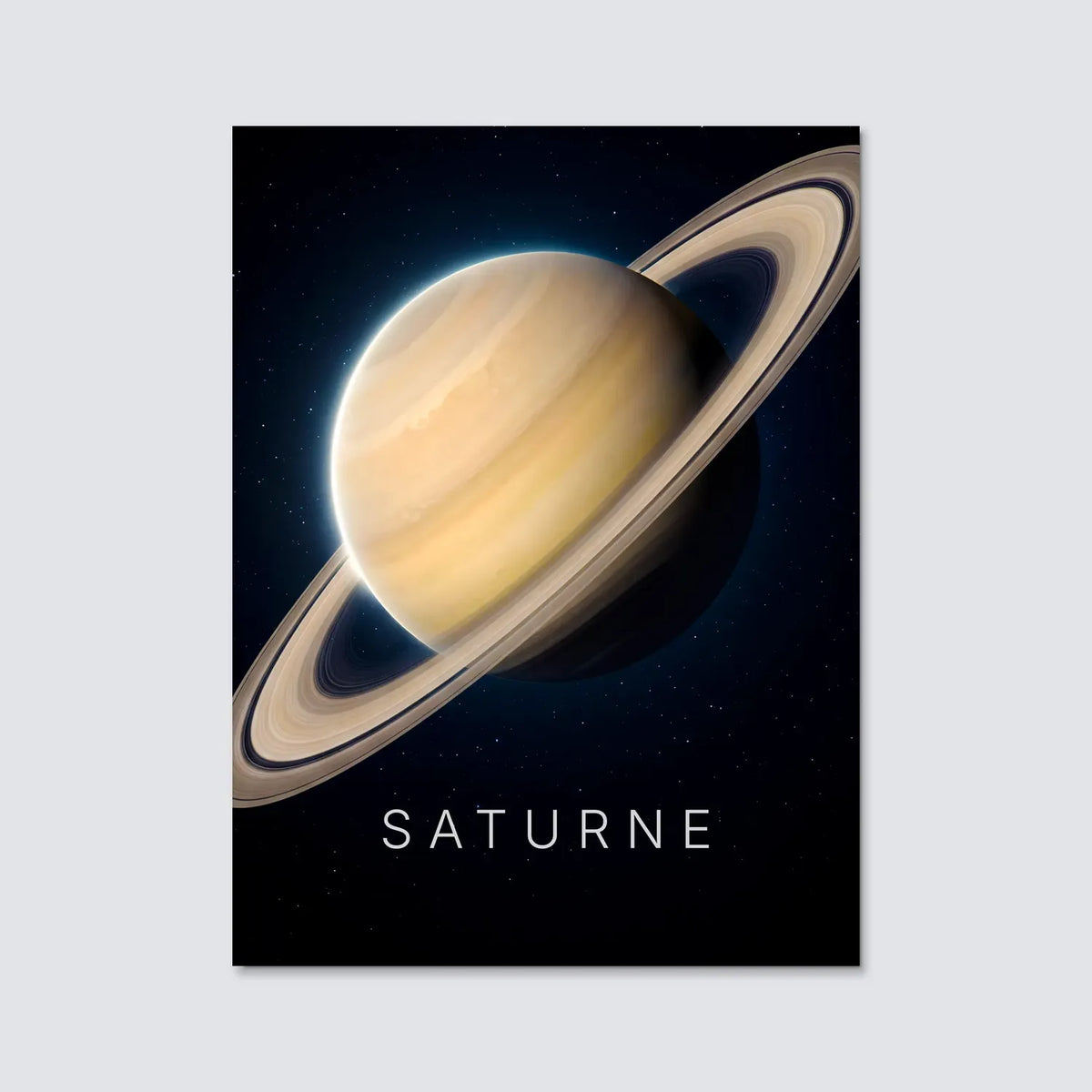 Tableau Saturne | en Métal Format A3