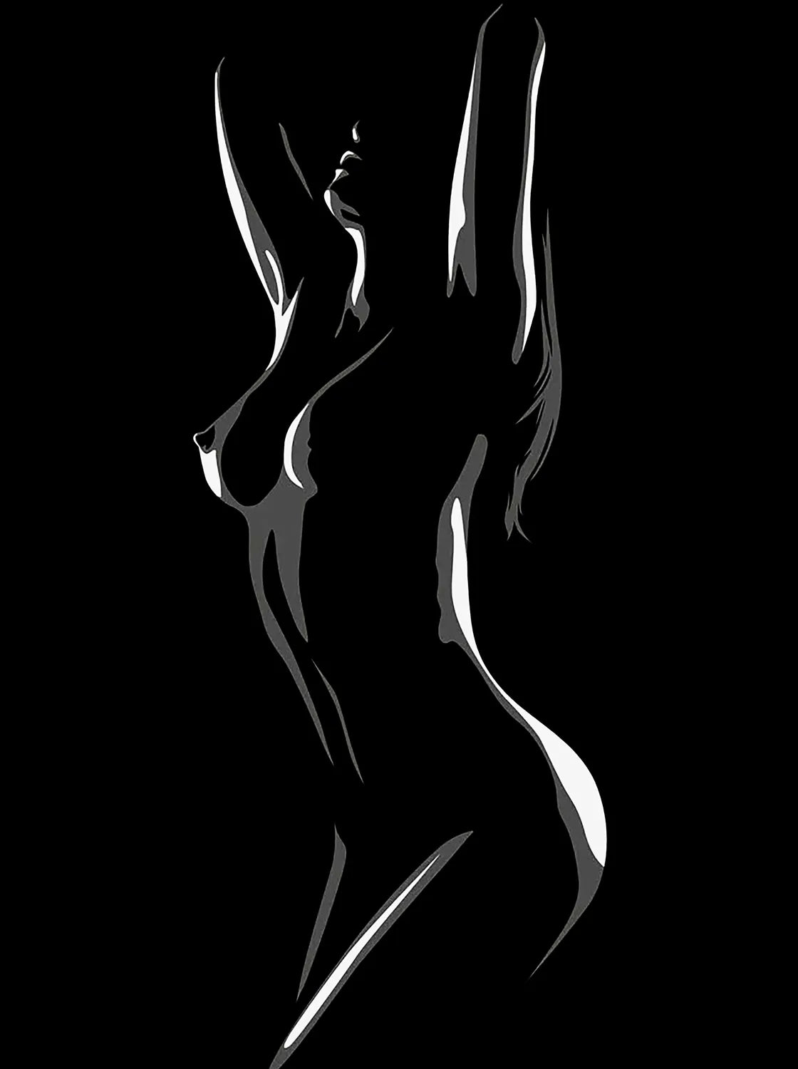 Tableau Fragment | en Métal Format A3