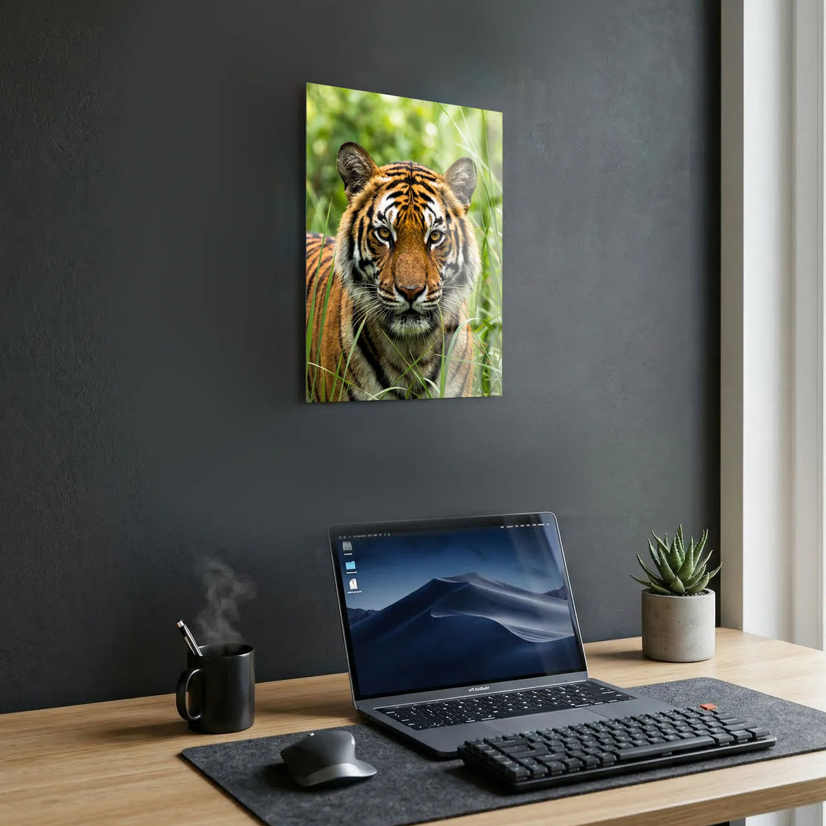 Tableau Tigre Sauvage | en Métal Format A3