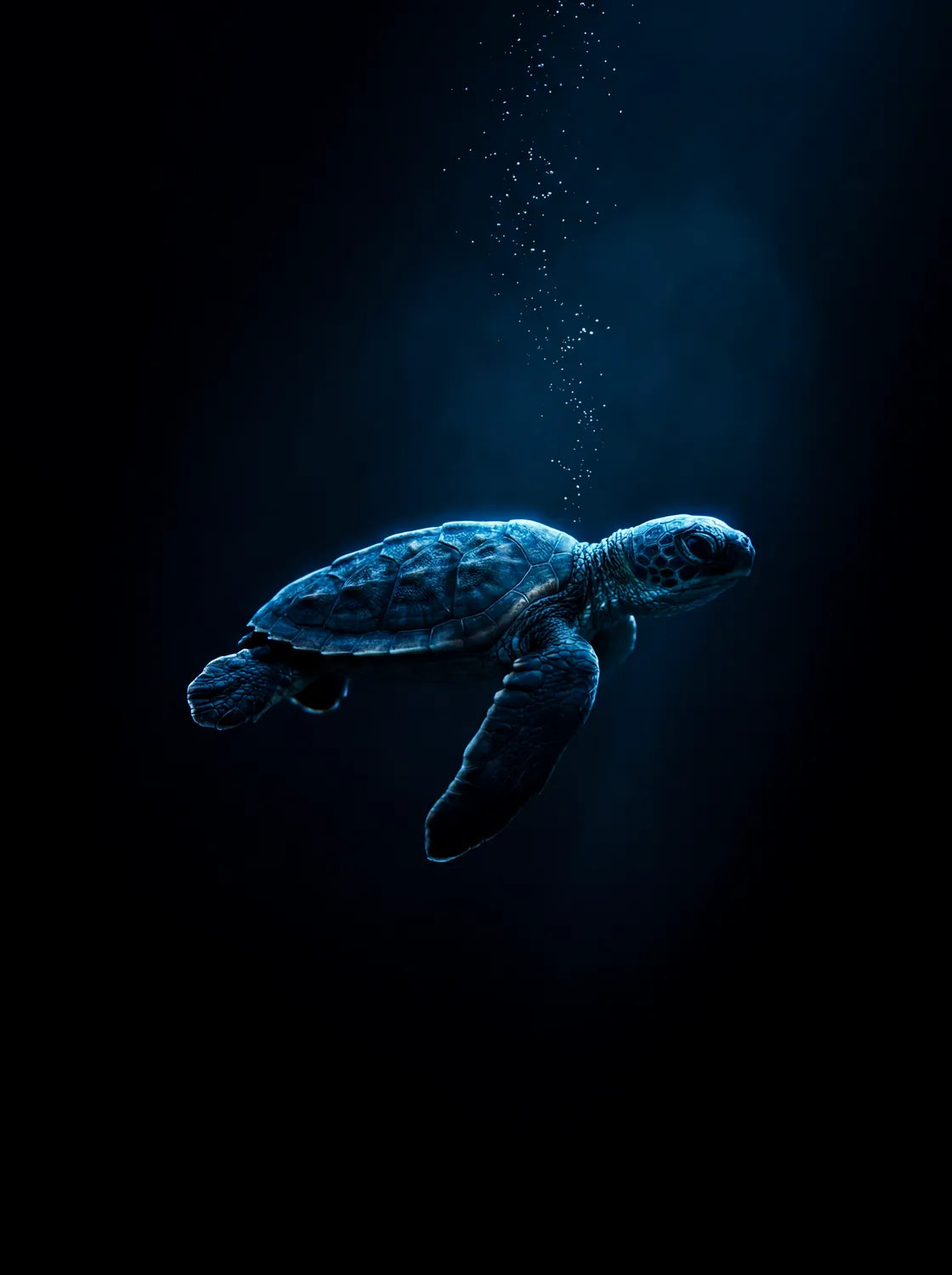 Tableau Tortue des Fonds Marins | en Métal Format A3