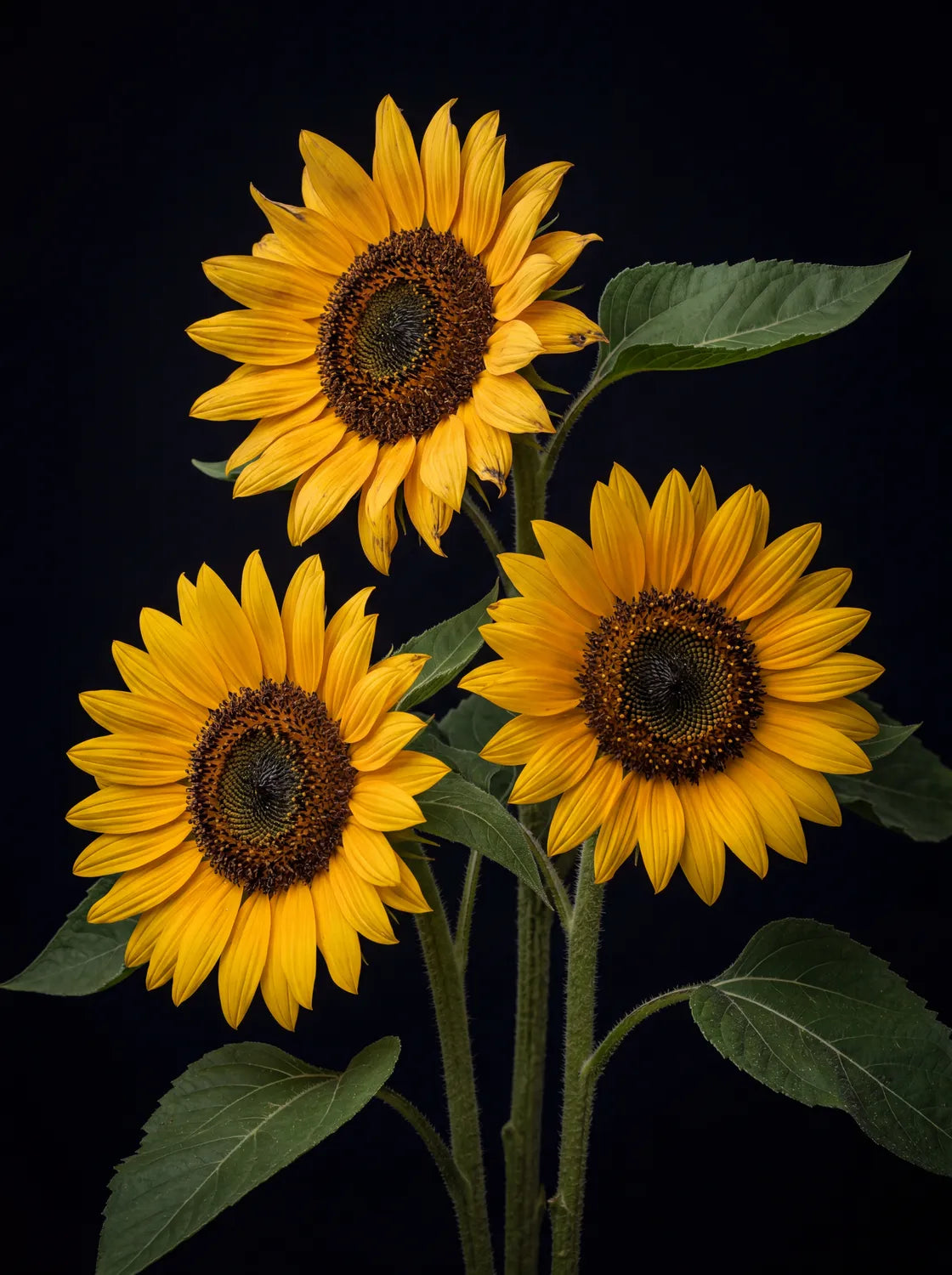 Tableau Tournesols | en Métal Format A3