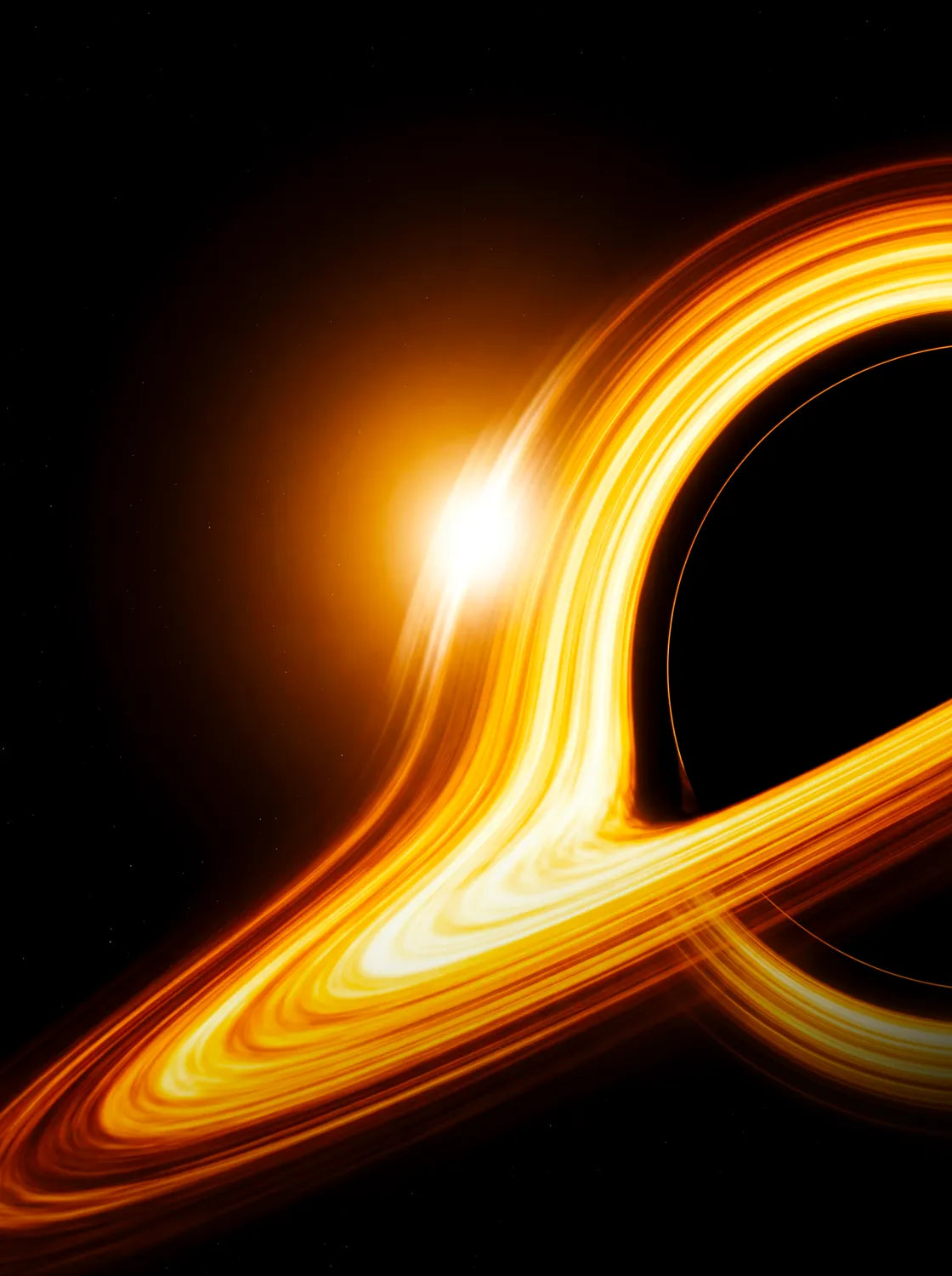 Tableau Trou Noir | en Métal Format A3