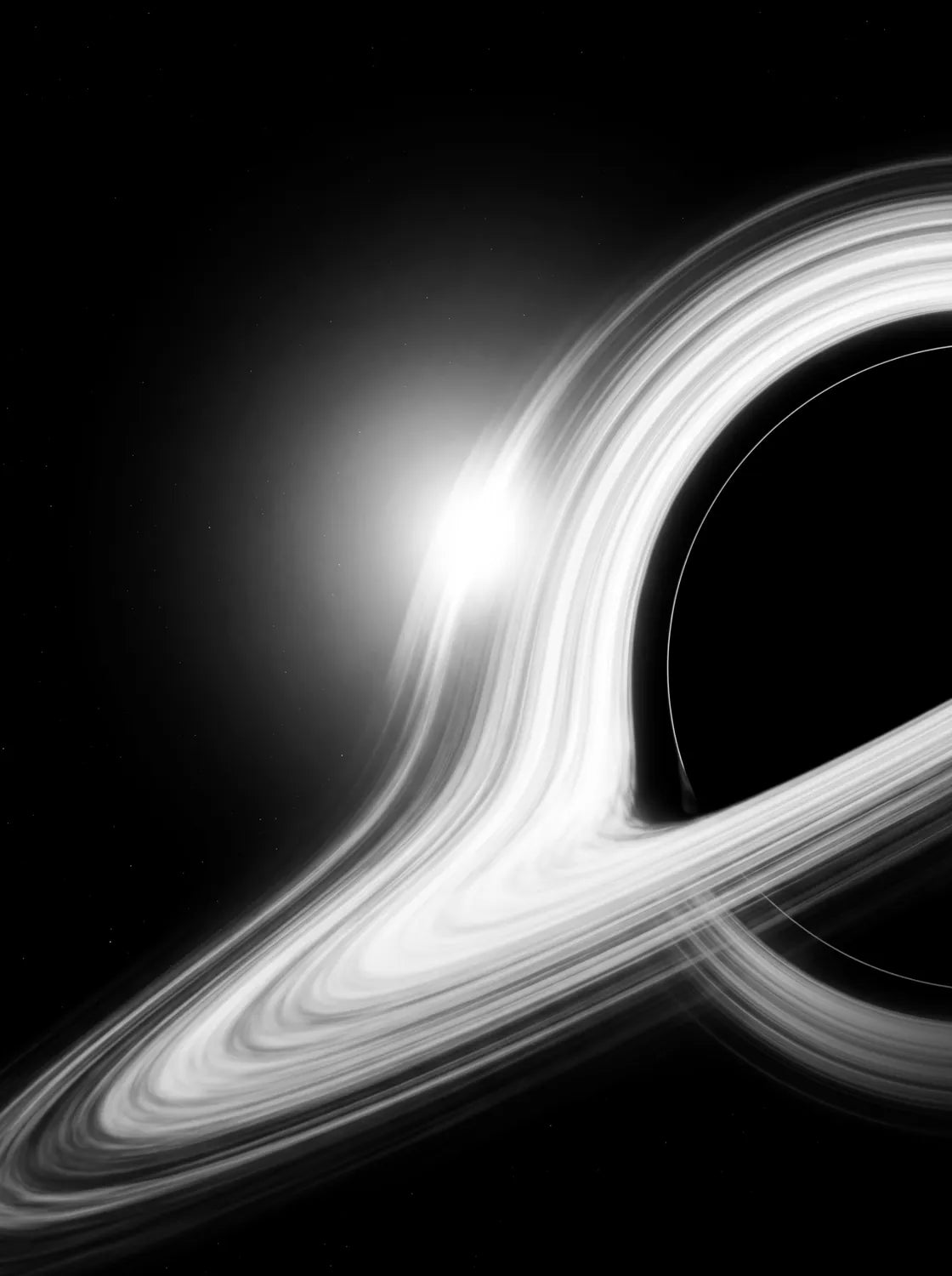 Tableau Trou Noir | en Métal Format A3