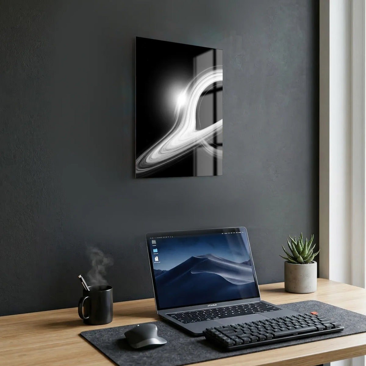Tableau Trou Noir | en Métal Format A3