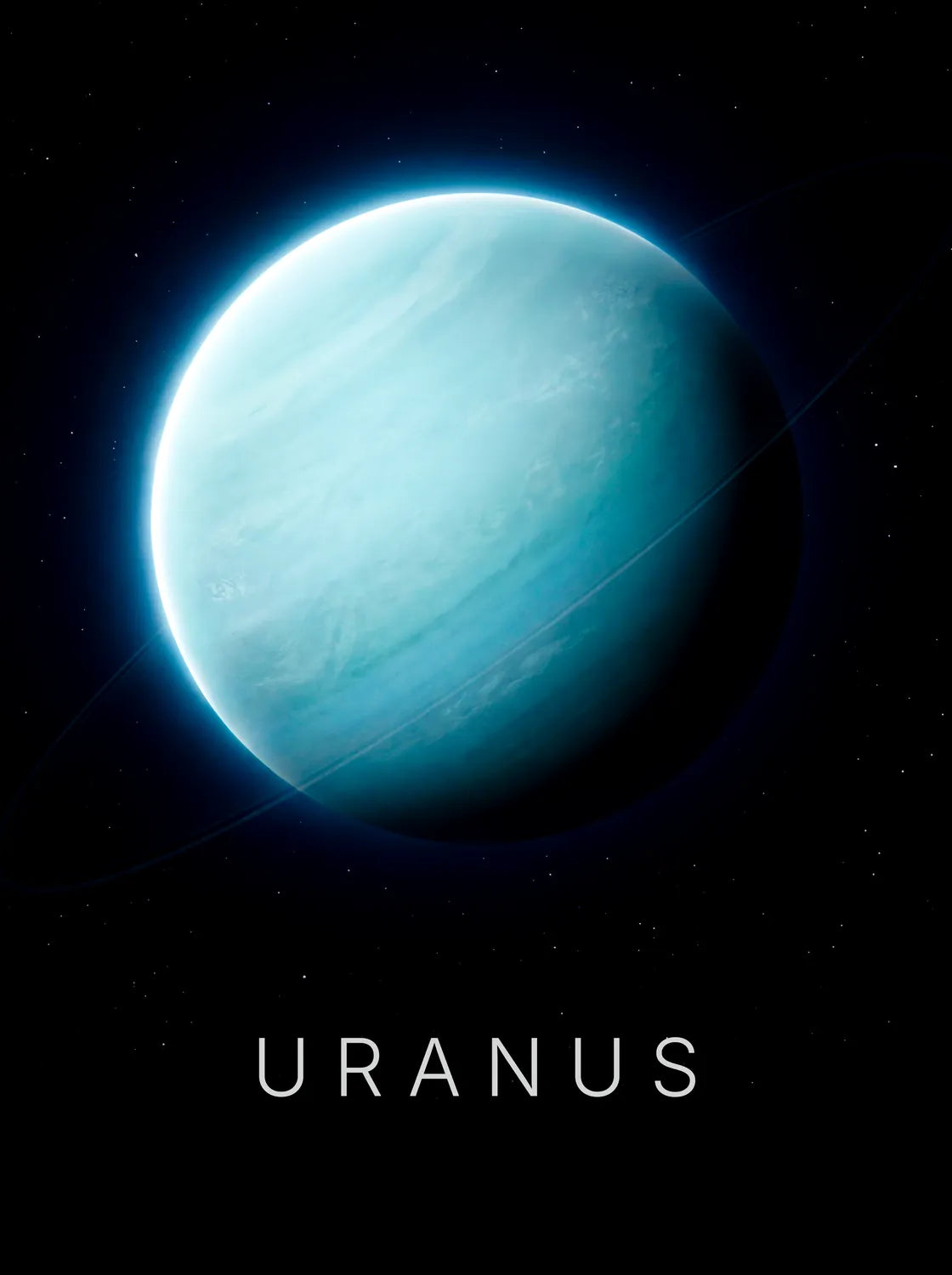 Tableau Uranus | en Métal Format A3