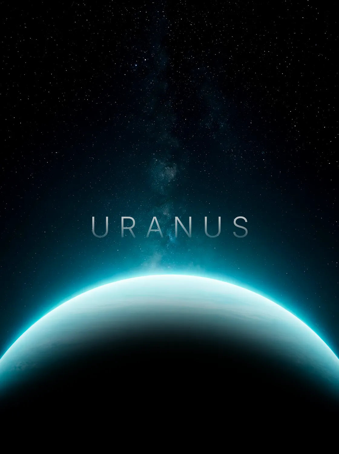 Tableau Uranus Horizon | en Métal Format A3
