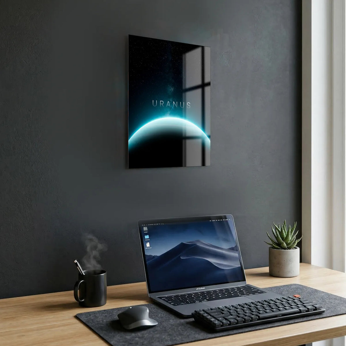 Tableau Uranus Horizon | en Métal Format A3