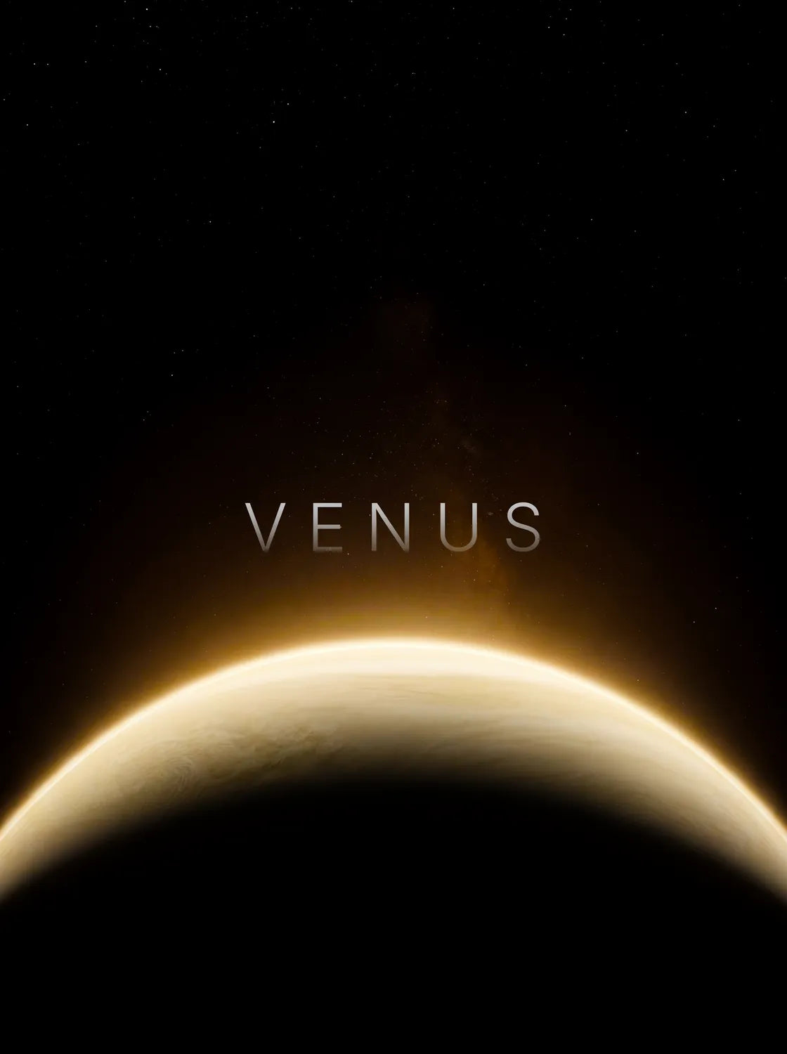 Tableau Vénus Horizon | en Métal Format A3