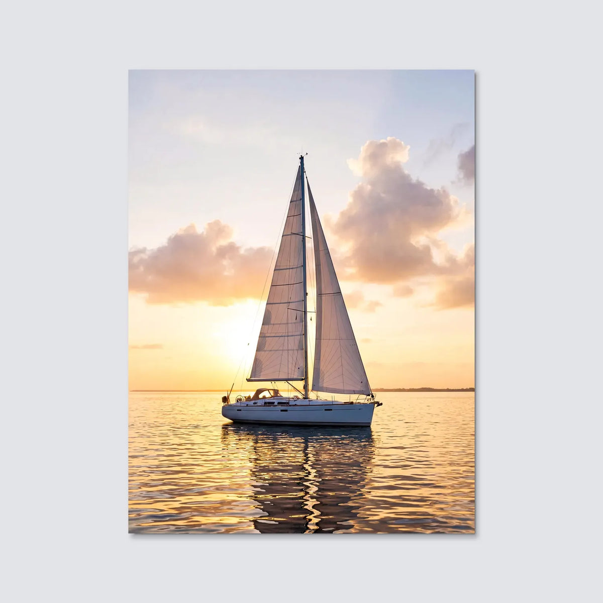 Tableau Voilier | en Métal Format A3